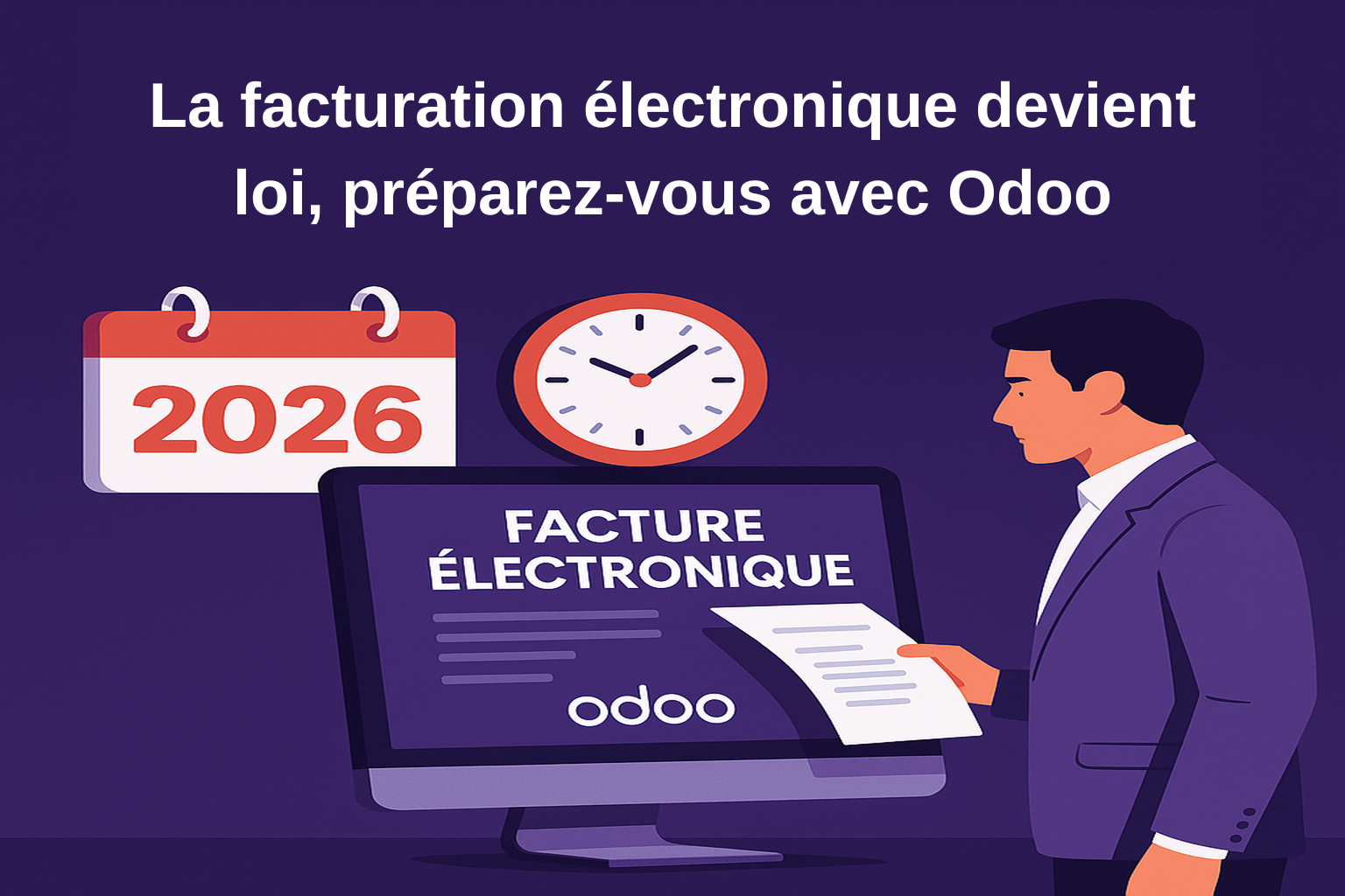 La facturation électronique devient loi, préparez-vous avec Odoo