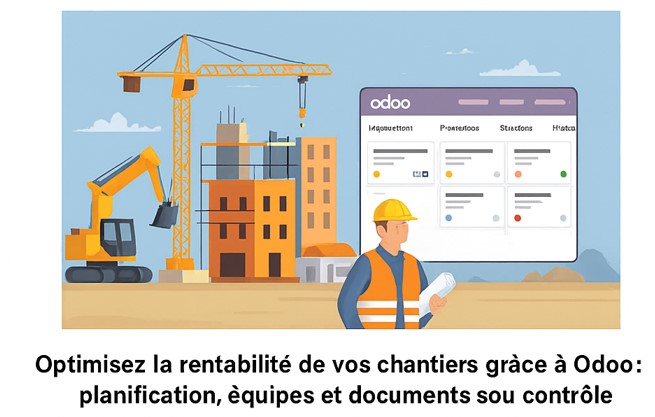 Pilotez vos chantiers BTP avec précision grâce à Odoo